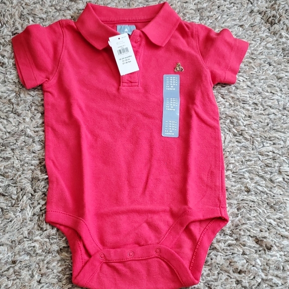 Brand New Red Baby Gap Polo Onsie - Picture 1 of 3